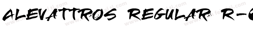 Alevattros Regular R字体转换